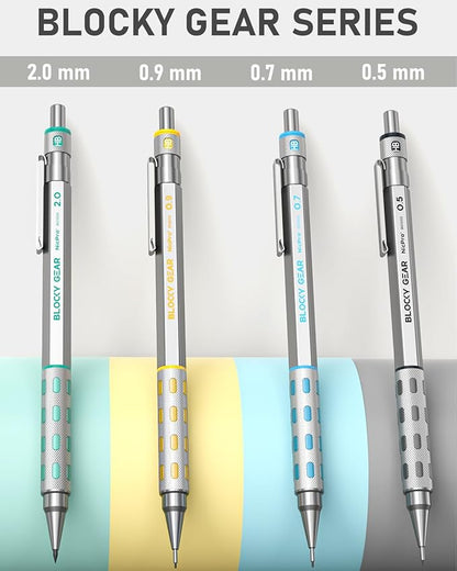 Nicpro Blocky Gear Metal Mechanical Pencil Set - Image 5