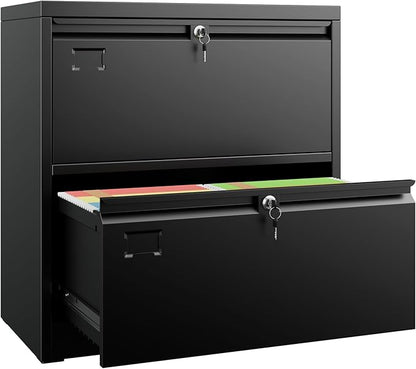 SUXXAN Metal 2 Drawer Lateral File Cabinet by SUXXANFurniture