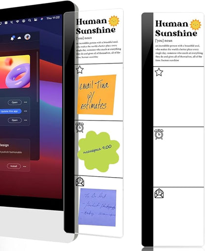 Computer Monitor Memo BoardHuman Sunshine Logo Decor Monitor Message Board by HTBIG