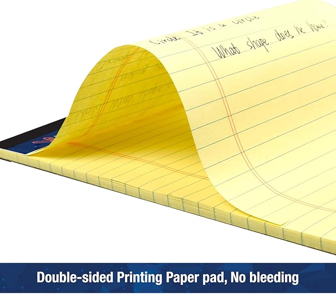 Woodlake Legal Pads 8.5 "x 14" – 6‑Pack, Wide Ruled, Premium Yellow Paper Pad - Image 5