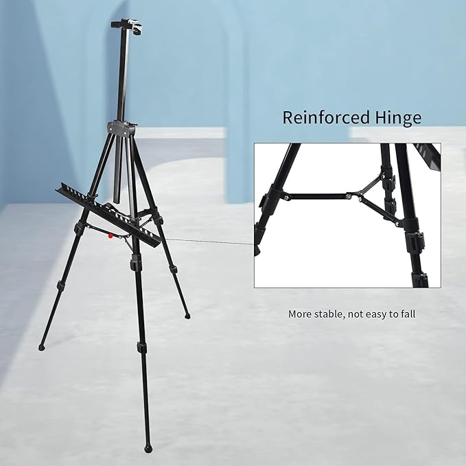 Art Artist Easel Stand for Displaying, RRFTOK Metal Tripod Adjustable Easels - Image 5