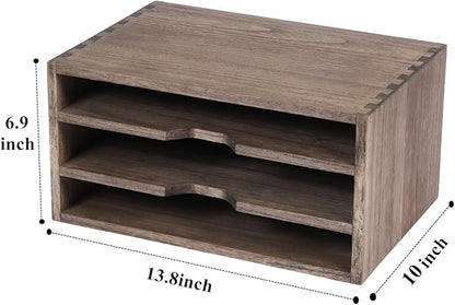 DDYURI 3-Tier Paper Storage Letter Tray File Sorter - Image 5