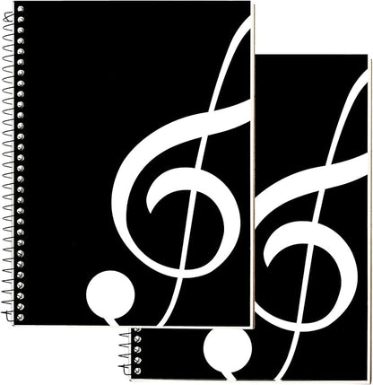 DOMMI Blank Sheet Music Composition Notebook 2 Packs, Manuscript Staff Paper by DOMMI