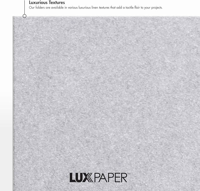 LUXPaper 9.5" x 12" Certificate Holders | Silver Metallic | 105lb. Cover | 250 - Image 6