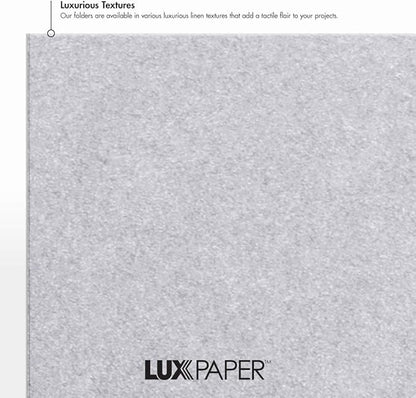 LUXPaper 9.5" x 12" Certificate Holders | Silver Metallic | 105lb. Cover | 250 - Image 6