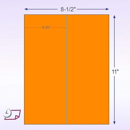 NextDayLabels 8-1/2 x 11" Neon Color High Light Fluorescent Labels - Image 2