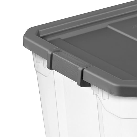 Sterilite 4-Pack Modular Stacker Box, Durable Clear Plastic Storage Bins - Image 8