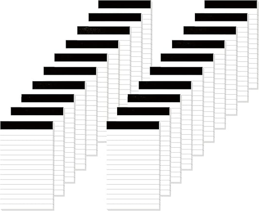 Nichela 20 Pack Small Notepad, 3 x 5 Inch Ultra Quality Note Pads, Server Lined by Nichela