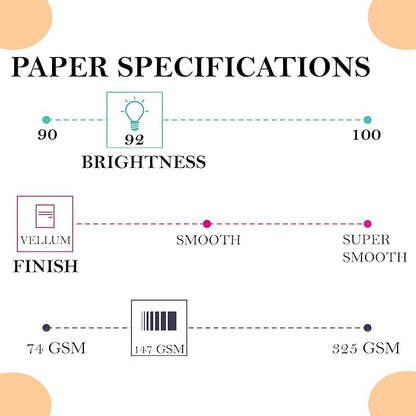 Print It - Vellum Bristol Colored Cardstock Cover Paper, 67 Lb, 8.5" X 11” - Image 3