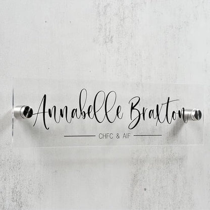 Personalized Office Door Sign, Custom Acrylic Name Plate - Image 2