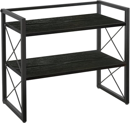 YINMIT Desktop Shelf Organizer, 2 Tier Office Shelves, Wood Desk Organizer - Image 9