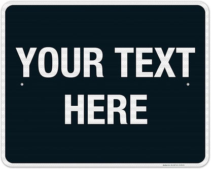 Personalized Custom Black Background Customize by SigoSigns