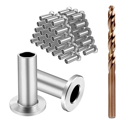 BLIKA 50 Pack Stainless Steel Protector Sleeves by BLIKA