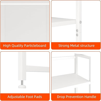 Desk Shelf with Drawer, 41.3" Desktop Organizer Shelf, Desk Hutch - Image 8