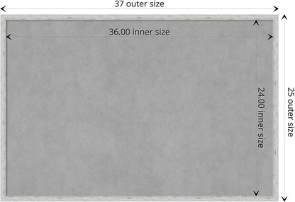 Amanti Art Silver Framed Magnetic Board 25x37 Large Vision Board - Image 4