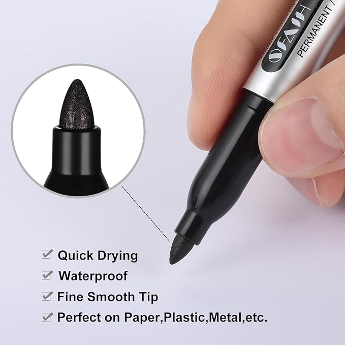 SFAIH Blue Permanent Markers Bulk - Image 2