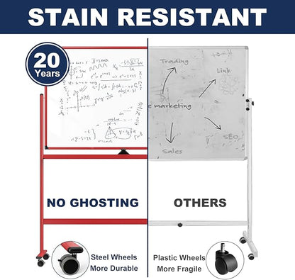 Large Dry-Erase Rolling Magnetic Whiteboard - Image 5