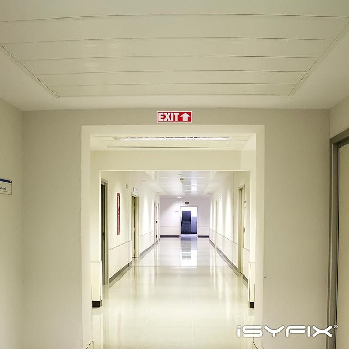 iSYFIX Exit Signs Stickers 2 Pack 12x4 Inch - Image 5