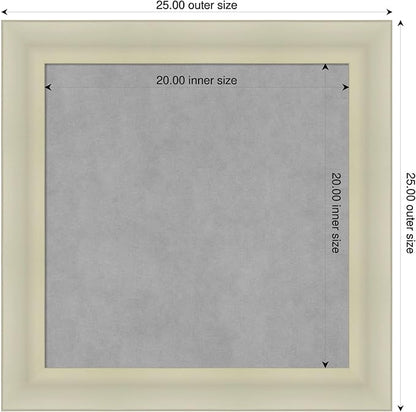 Amanti Art Silver Framed Magnetic Board 25x25 Medium Vision Board - Image 2