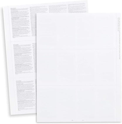 2025 W2 Blank 3-Up Laser Tax Form, by Dutymark