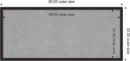 Amanti Art Black Framed Magnetic Board 22x50 Oversize Vision Board - Image 3