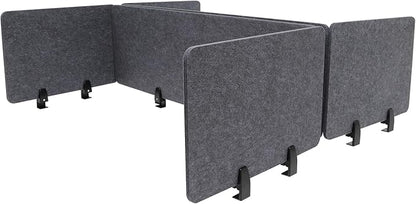 Clamp-On Acoustic Desk Divider, Desktop Privacy Panel, Sound Absorbing by Eapmic
