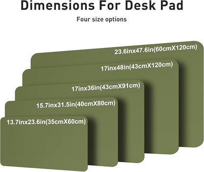 Aothia Faux Leather Desk Mat – Large Mouse Pad, Non-Slip PU Leather Blotter - Image 5