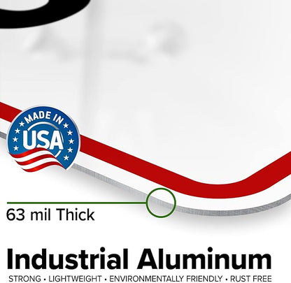Custom Arrow Directional Sign, Down Arrow, 24x30 Inches, Rust Free .063 Aluminum - Image 3