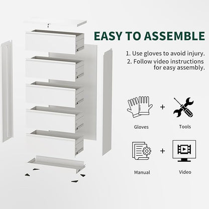 3 Drawer Lateral File Cabinet - Image 9