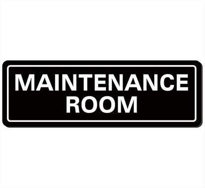 Maintenance Room Sign, Premium Durable Acrylic Material, Super Strong Adhesive by Unknown