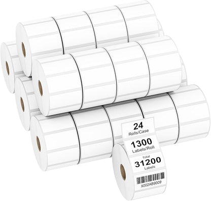 AveneMark 24 Rolls 2" x 1" Direct Thermal Labels by AveneMark
