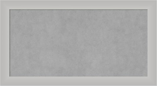 Amanti Art Silver Framed Magnetic Board 15x27 Small Vision Board by AmantiArt