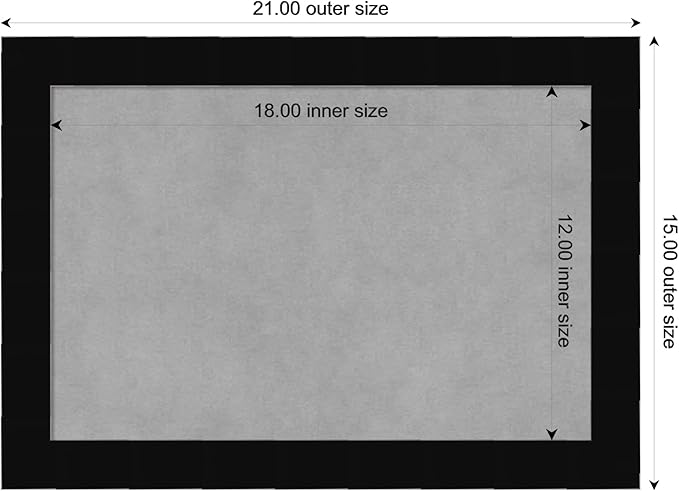 Amanti Art Black Framed Magnetic Board 15x21 Small Vision Board - Image 3