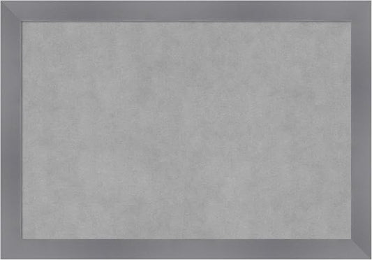Amanti Art Grey Framed Magnetic Board 18x26 Medium Vision Board by AmantiArt