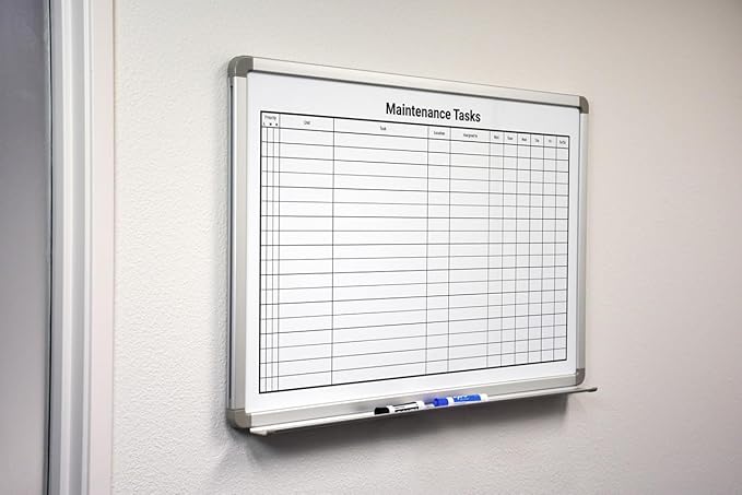 Make Ready Maintenance/Repairs Whiteboard 48" x 36" - Image 2