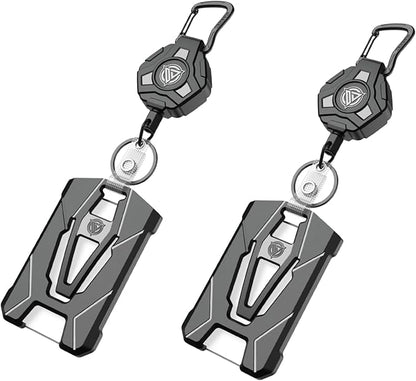 Oaridey 2 Packs Retractable Badge Holders, Heavy Duty Retractable Keychain by OARIDEY