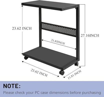 Bfttlity Large PC Stand Computer Tower Stand 2-Tier Metal CPU Holder - Image 2