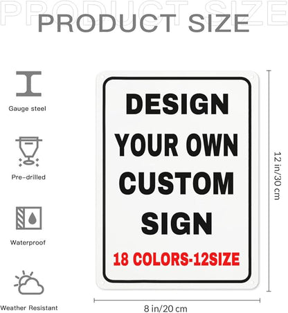 Custom Outdoor Metal Personalized Sign - Image 5