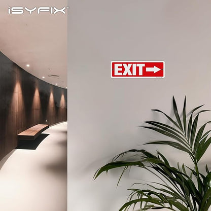 iSYFIX Exit Signs 12 Pack 12x4 Inch - Image 2