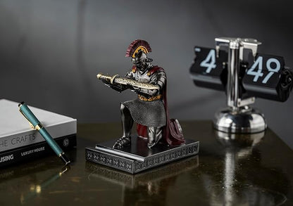 CYXStar Roman Praetorian Prefect Warrior Knight Pen Holder Desk Ornament Resin - Image 5