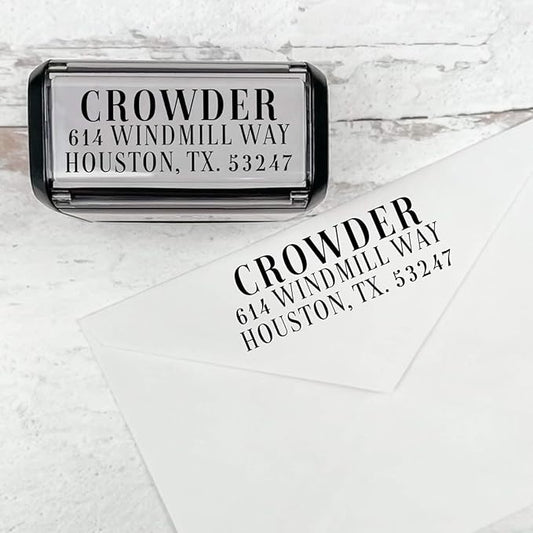 Self Inking Modern Address Stamps | Custom Return Address Stamper by 904Custom