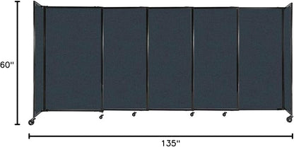 Versare Straightwall Sliding Portable Wall Partition | Freestanding Office - Image 7