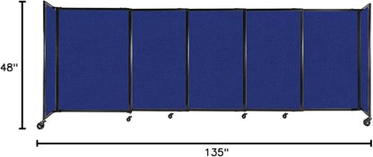 Versare Straightwall Sliding Portable Wall Partition | Freestanding Office - Image 7