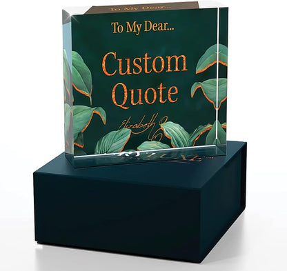 Personalized Gifts, Custom Quote Block Letter Board, Crystal-Clear Acrylic - Image 3