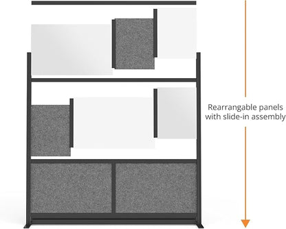 Stand Up Desk Store Expanse Modular Wall | 53'' x 70'' Wall | Expandable - Image 3