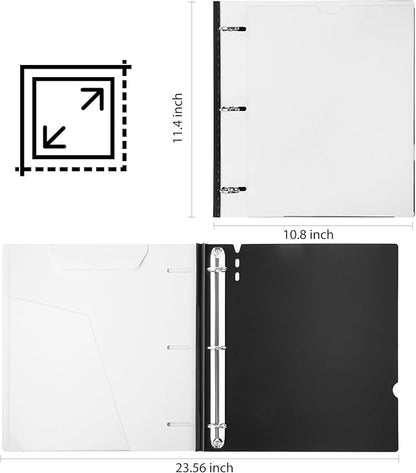 WOT I 12-Pack Telescoping 3 Ring Binder 1 Inch, Expandable Flexible Binder - Image 7