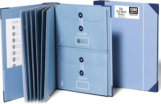 Savor | The Folio™ Document Organizer 2025 Edition | Acid-Free Custom Dyed by Savor
