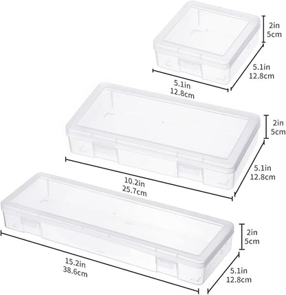 novelinks Stackable Plastic Clear Storage Box Containers - Image 3