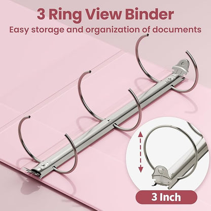 SUNEE 3 Ring Binder 3 Inch 1 Pack - Image 3