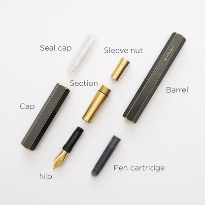 YSTUDIO Stunning Classic Revolve Fountain Pen, Schmidt Gilded Nib, Best Pen - Image 3